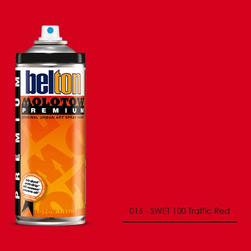 016 - SWET 100 Traffic Red aerosol spray paint