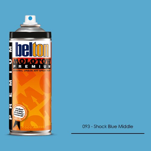 093 - Shock Blue Middle aerosol spray paint