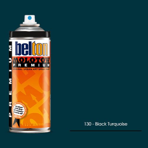 130 - Black Turquoise aerosol spray paint